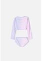 Conjunto De Baño De My Melody & Kuromi Rosado Y Lavanda Manga Larga Para Niña 8 de My Melody & Kuromi