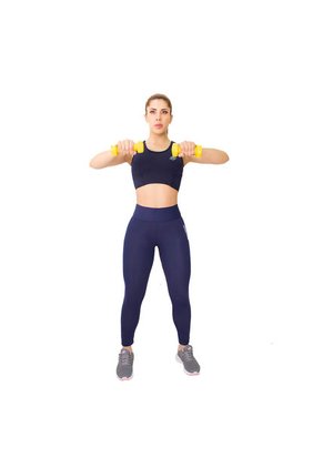 Leggins Deportivo Levanta Cola Control Abdomen Azul Oscuro Para Mujer