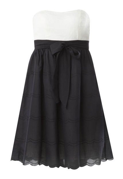 Vestido Corto NAF NAF Negro-Blanco