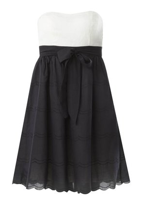 Vestido Corto NAF NAF Negro-Blanco