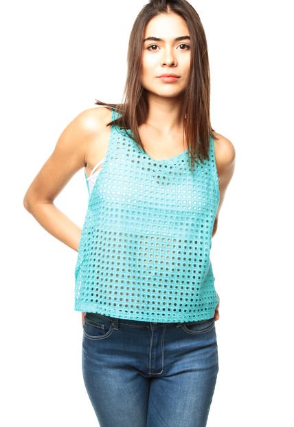 Blusa Verde Menta NAF NAF