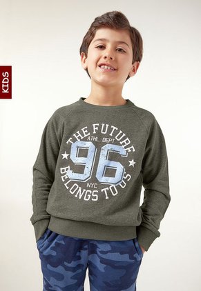 Buzo Gris-Blanco-Azul Name It