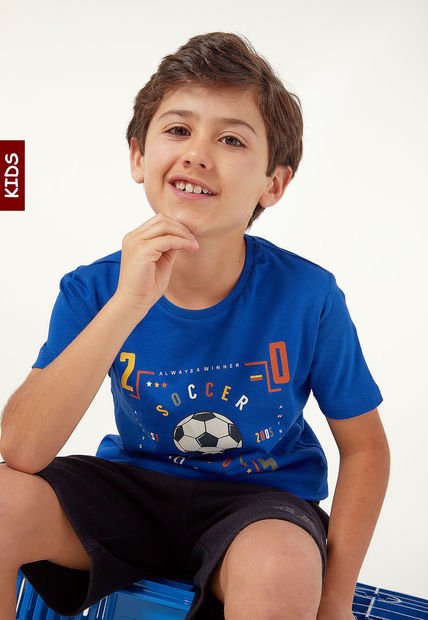Camiseta Azul-Multicolor Name It