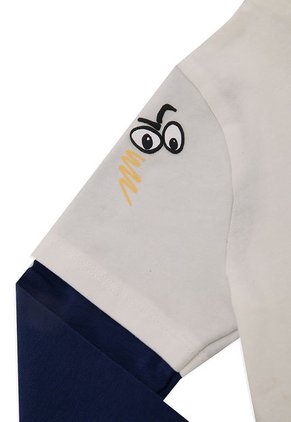 Camiseta Manga Larga Blanco-Azul Name It