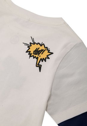 Camiseta Manga Larga Blanco-Azul Name It