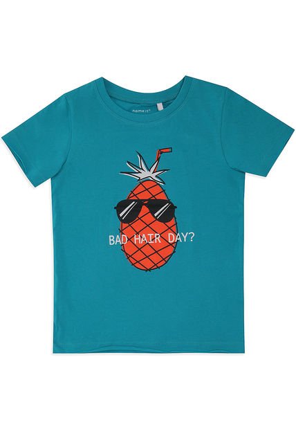 Camiseta Azul Turquesa Name It
