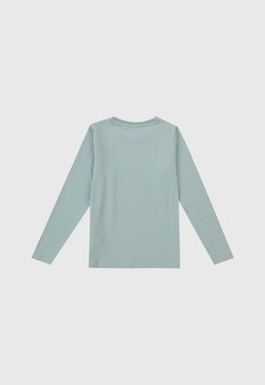 Camiseta Manga Larga Verde Menta-Azul-Mostaza Name It