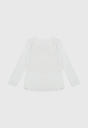 Camiseta Manga Larga Marfil-Rosa-Verde Name It