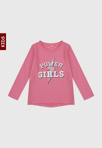 Camiseta Manga Larga Rosa-Blanco-Azul Name It Name It