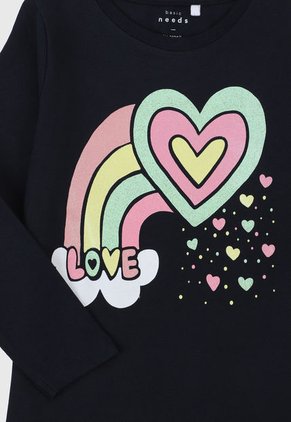 Camiseta Manga Larga Azul-Rosa-Verde Name It