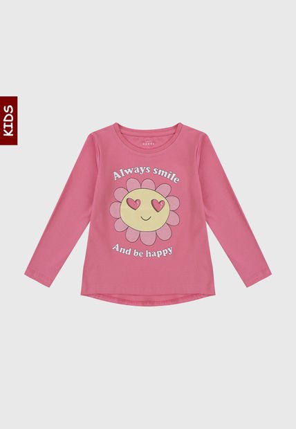 Camiseta Manga Larga Rosa-Amarillo-Blanco Name It