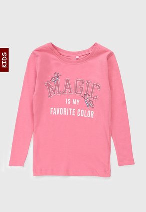 Camiseta Manga Larga Rosa-Blanco-Azul Name It