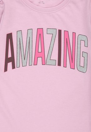 Camiseta Manga Larga Rosa-Fucsia-Plateado Name It