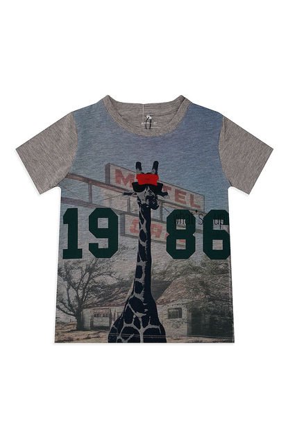 Camiseta Gris-Azul Name It