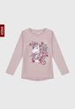 Camiseta Manga Larga Rosa-Blanco-Gris Name It de Name It