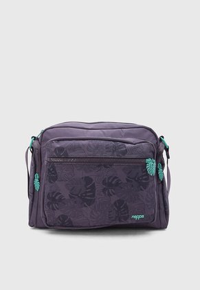 Bolso Manos Libres Nappa Botanical Violeta