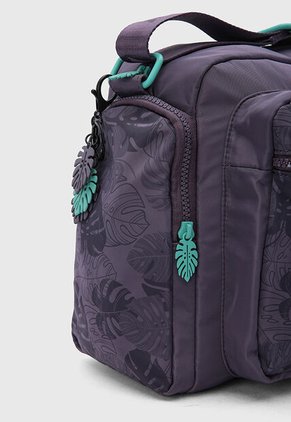Bolso Manos Libres Nappa Botanical Violeta