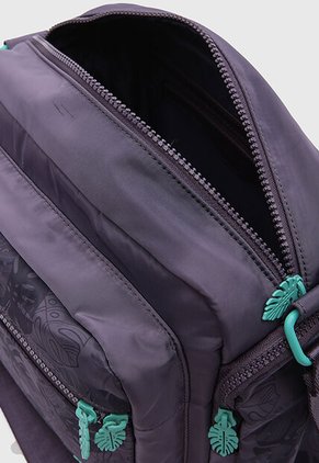 Bolso Manos Libres Nappa Botanical Violeta