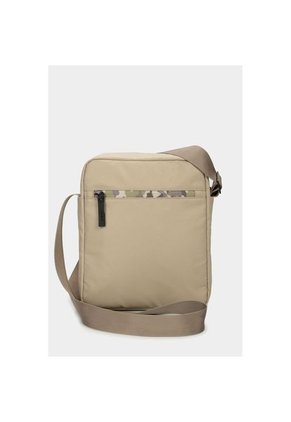 Bolso Para Hombre Manos Libres Horizontal En Lona Con Cierres Impermeables Camuflados Bolso Para Hombre Manos Libres Horizontal En Lona Con Cierres Impermeables Camuflados Arena NAPPA