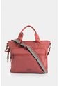 Bolso Tipo Shopping Mediano Con Cierre Principal Y Bolsillo Frontal Bolso Tipo Shopping Mediano Con Cierre Principal Y Bolsillo Frontal Rosado NAPPA de Nappa