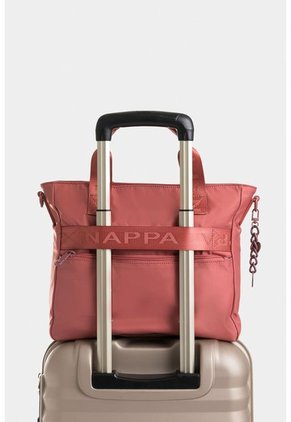 Bolso Tipo Shopping Mediano Con Cierre Principal Y Bolsillo Frontal Bolso Tipo Shopping Mediano Con Cierre Principal Y Bolsillo Frontal Rosado NAPPA