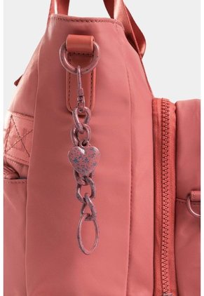 Bolso Tipo Shopping Mediano Con Cierre Principal Y Bolsillo Frontal Bolso Tipo Shopping Mediano Con Cierre Principal Y Bolsillo Frontal Rosado NAPPA