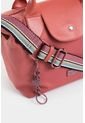 Bolso Tipo Baguette Mediano Con Tapa Y Doble Cargadera Bolso Tipo Baguette Mediano Con Tapa Y Doble Cargadera Rosado NAPPA de Nappa