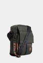 Bolso Manos Libres Verde Militar-Negro-Naranja Nappa Pratt de Nappa