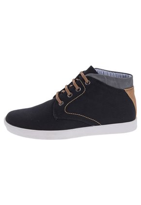 Bota Lifestyle Negra-Gris-Café Nappa