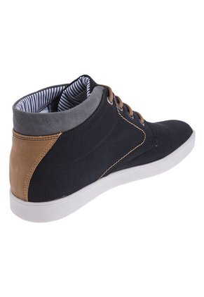 Bota Lifestyle Negra-Gris-Café Nappa