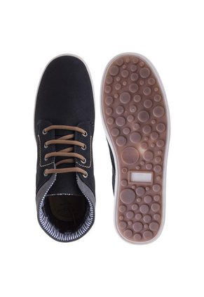 Bota Lifestyle Negra-Gris-Café Nappa