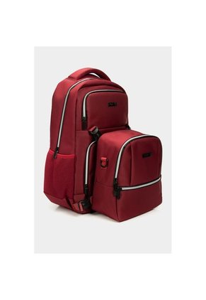 Bolso Tipo Tula Morral Grande En Lona Con Lonchera Removible Bolso Tipo Tula Morral Grande En Lona Con Lonchera Removible Vinotinto NAPPA