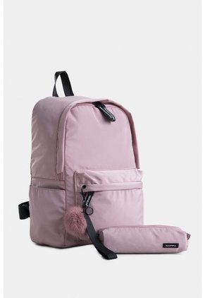 Bolso Tipo Tula Morral Para Mujer En Textil Astor Bolso Tipo Tula Morral Para Mujer En Textil Astor Rosado NAPPA