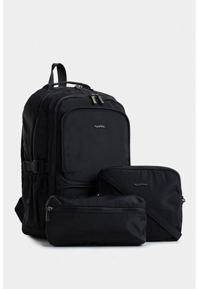 Bolso Para Mujer Tipo Tula Morral Funcional Con Bandolera Y Monedero Removible Bolso Para Mujer Tipo Tula Morral Funcional Con Bandolera Y Monedero Removible Negro NAPPA