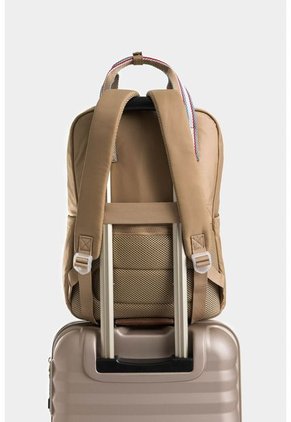 Bolso Tipo Morral Mediano Estructurado Con Bolsillo Secreto Bolso Tipo Morral Mediano Estructurado Con Bolsillo Secreto Crema NAPPA