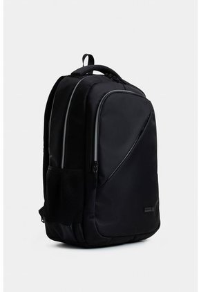 Bolso Tipo Tula Morral En Lona Gruesa Con Cierre Impermeable Y Lineas Reflectivas Bolso Tipo Tula Morral En Lona Gruesa Con Cierre Impermeable Y Lineas Reflectivas Negro NAPPA