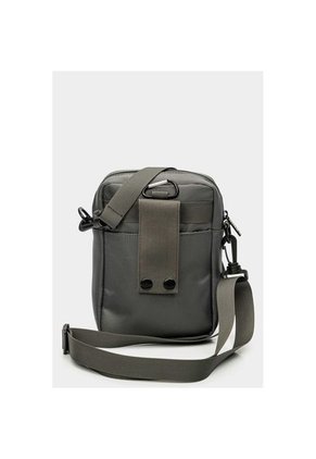 Bolso Tipo Manos Libres Para Hombre En Lona Con Bolsillo Frontal Bolso Tipo Manos Libres Para Hombre En Lona Con Bolsillo Frontal Gris NAPPA