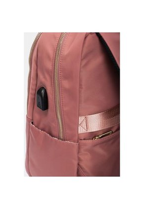 Bolso Tipo Tula Morral Para Mujer En Lona Con Bolsillos Frontales Bolso Tipo Tula Morral Para Mujer En Lona Con Bolsillos Frontales Rosado NAPPA