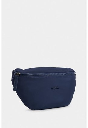 Bolso Tipo Riñonera Basic En Textil Con Jaladeras En Caucho Bolso Tipo Riñonera Basic En Textil Con Jaladeras En Caucho Azul NAPPA