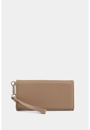 Billetera Mediana Plegable Con Tapa Y Monedero Interno Billetera Mediana Plegable Con Tapa Y Monedero Interno Crema NAPPA