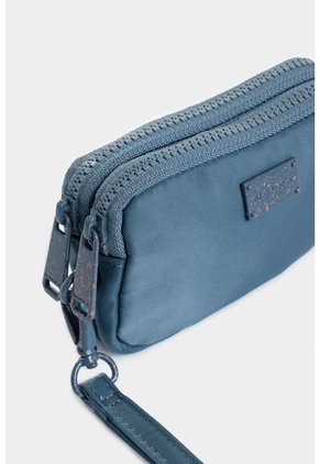 Monedero Con Doble Compartimento Y Tira De Agarre