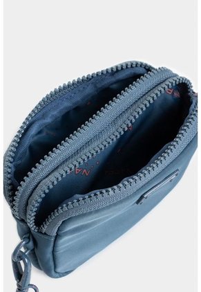 Monedero Con Doble Compartimento Y Tira De Agarre