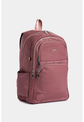 Bolso Tipo Tula Morral En Lona Con Cierres Metálicos Bolso Tipo Tula Morral En Lona Con Cierres Metálicos Rosado NAPPA