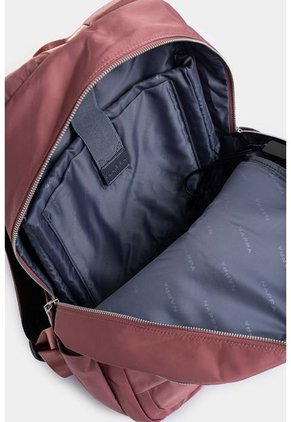 Bolso Tipo Tula Morral En Lona Con Cierres Metálicos Bolso Tipo Tula Morral En Lona Con Cierres Metálicos Rosado NAPPA