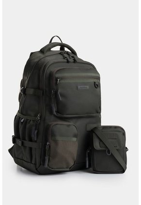 Bolso Para Hombre Tipo Tula Morral En Lona. Bolso Para Hombre Tipo Tula Morral En Lona Verde NAPPA