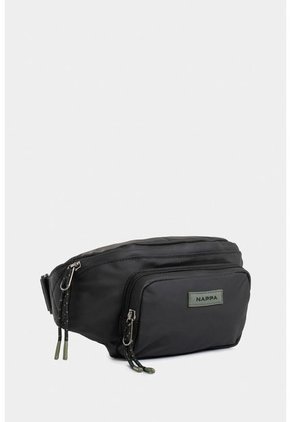 Bolso Tipo Riñonera Mediano Con Cierres Invertidos En Contraste Bolso Tipo Riñonera Mediano Con Cierres Invertidos En Contraste Negro NAPPA