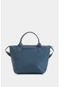 Bolso Tipo Baguette Mediano Con Tapa Y Doble Cargadera Bolso Tipo Baguette Mediano Con Tapa Y Doble Cargadera Azul Aguamarina NAPPA de Nappa