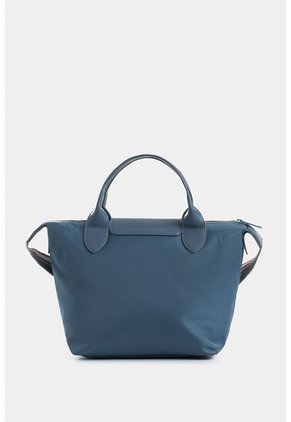 Bolso Tipo Baguette Mediano Con Tapa Y Doble Cargadera Bolso Tipo Baguette Mediano Con Tapa Y Doble Cargadera Azul Aguamarina NAPPA