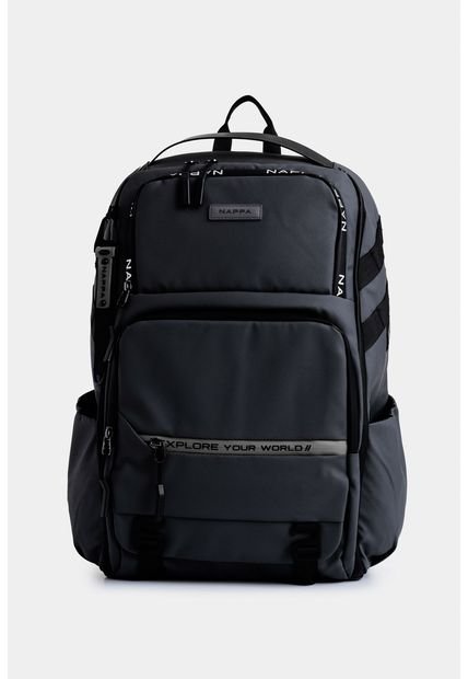 Bolso Tipo Morral Grande Con Detalles En Contraste Bolso Tipo Morral Grande Con Detalles En Contraste Negro NAPPA