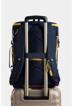 Bolso Tipo Tula Morral En Lona Con Bolsillo Oculto Para Laptop Bolso Tipo Tula Morral En Lona Con Bolsillo Oculto Para Laptop Azul NAPPA